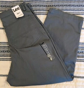 Lee High Rise Pleated Flood Denim Jeans, - Picture 1 of 10