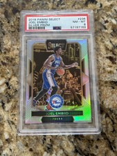 2016-17 Panini Select Joel Embiid Courtside Silver Prizm #236 PSA 8 NM-MT Rare!