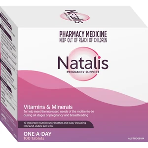 Natalis Pregnancy Support Multivitamin Nutritional Elevit Generic 100 Tablets - Picture 1 of 3