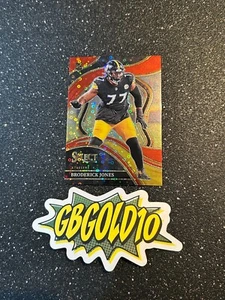 2023 Select Football Broderick Jones Club Level Red /49 RC - Picture 1 of 2