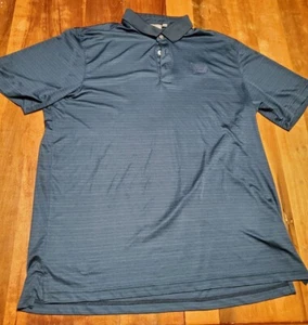 Ashworth Polo Shirt Mens XL Blue/Black CocaCola Logo Golf PGA Tour Championship  - Picture 1 of 4
