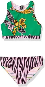 Maaji 273465 Girls' Green Aventura Bikini Set, Pink, 6 - Picture 1 of 3
