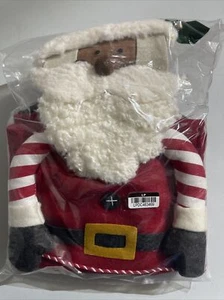 Pottery Barn Kids Black Skinny Santa Countdown Advent Calendar ~ Christmas ~ NEW - Picture 1 of 2