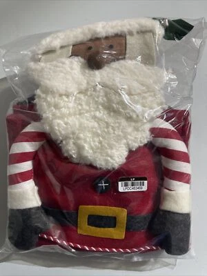 Pottery Barn Kids Black Skinny Santa Countdown Advent Calendar ~ Christmas ~ NEW - Image 1 of 2