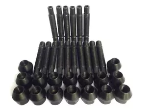 Kit de conversión de pernos M12 x 1.5 para mini que incluye tuercas y espaciadores de 10 mm (negro) - Imagen 1 de 4