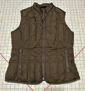 Eddie Bauer Down Puffer Vest Premium Quality Women's Small Goose Brown - Picture 1 of 14
