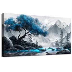 Black And White Wall Painting Canvas Wall Art For Living Room Wall Decor For ... - Picture 1 of 6