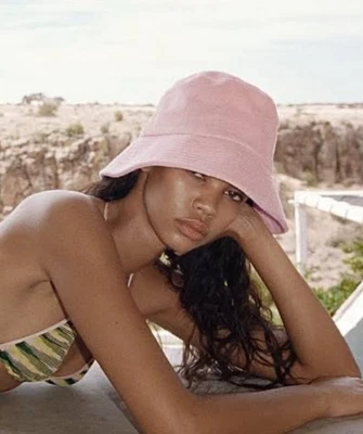 Sportsgirl women’s/teen baby pink Bucket Hat - image 1 of 4