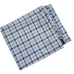 Ralph Lauren Oakley Red White & Blue Plaid Twin Flat Sheets 100% Cotton - Picture 1 of 3