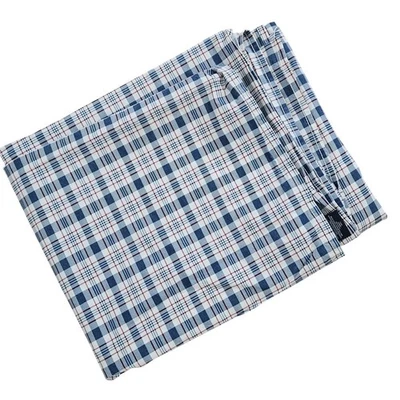 Ralph Lauren Oakley Red White & Blue Plaid Twin Flat Sheets 100% Cotton - Image 1 of 3