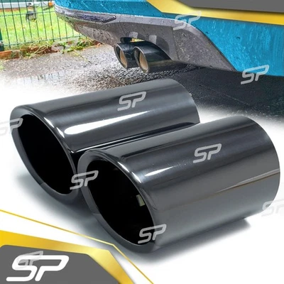 Cubierta de tubo de escape negro para VW GOLF VI Golf 6 Plus Golf 7 Tiguan AD1 - Imagen 1 de 4