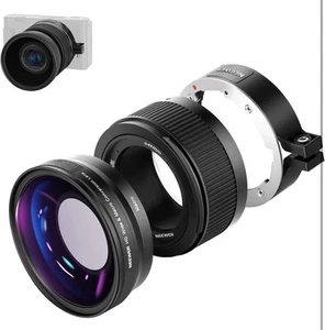NEEWER Obiettivo grandangolare per fotocamera Sony ZV1, 2 in 1 18 mm HD grandangolare - Foto 1 di 18