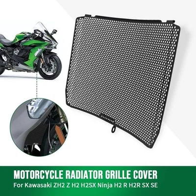 Protector de radiador CNC negro para KAWASAKI Z H2 Ninja H2R H2 SX SE 2018+  Foto 1 de 4