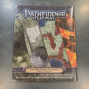 Pathfinder Flip-Mat: Elemental Planes Multi-Pack Paizo RPG PZO30079 Dos Tapetes - Imagen 1 de 2
