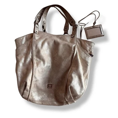 BOLSO HOBO KOOBA VINTAGE DE CUERO DORADO metálico Y2K bolso de hombro Foto 1 de 4