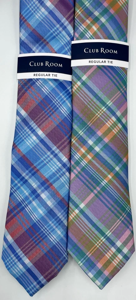 Corbatas regulares para hombre TWO CLUB ROOM ~ NUEVAS PRECIO DE VENTA SUGERIDO POR EL FABRICANTE: $55,00 X 2 = $110,00 Foto 1 de 2