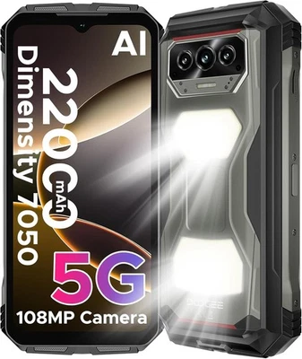 DOOGEE VMAX S Rugged Smartphone 5G, 24GB+256GB, 22000mAh Batteria 33W, 1200LM Lu - Immagine 1 di 4