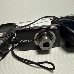 Canon PowerShot A2300 HD 16.0MP 5x Optical Zoom Black Digital Camera - Picture 1 of 24