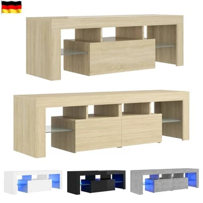 LED TV Schrank Entertainment Center TV Ständer Fernsehtisch Fernsehschrank - Bild 1 von 2
