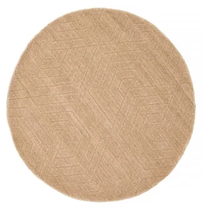 Traditional Tan 3'11" x 3'11" Hand loomed Oriental Carpet Wool Area Rug - Picture 1 of 9