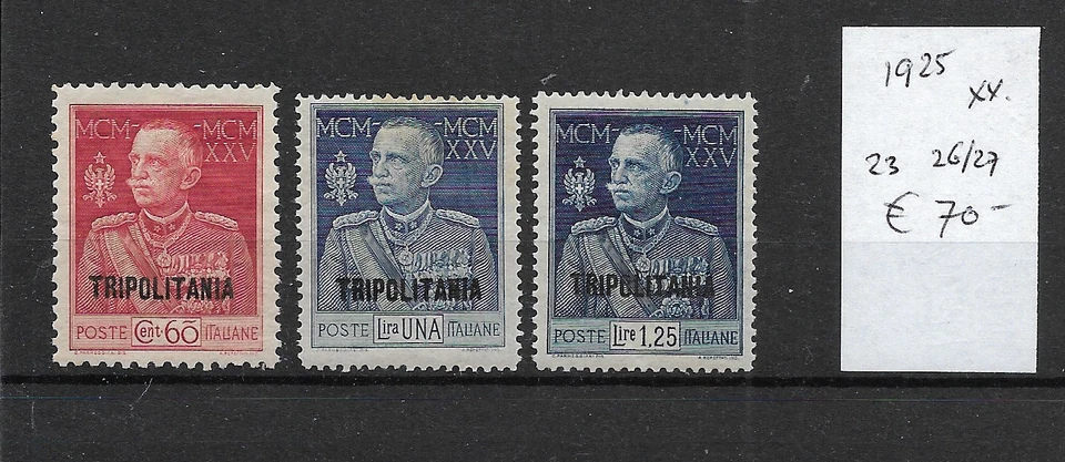 COLONIA ITALIANA @ TRIPOLITANIA 1925 BUEN JUEGO MNH 70,00 € BAJO INICIO @ Foto 1 de 1