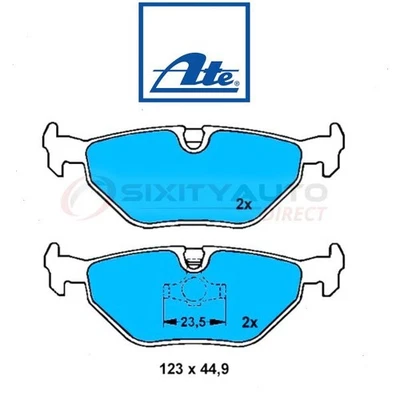 ATE Rear Disc Brake Pad Set for 1995-1999 BMW M3 - Braking Stopping Wheel wf Foto 1 de 4