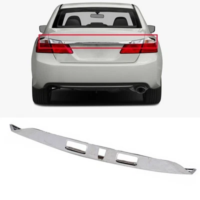 Rear License Garnish Molding Chrome Trunk Trims For 2013 2014 2015 Honda Accord - Image 1 of 4