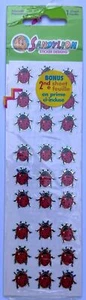 Vintage Sandylion Prismatic Ladybug Sticker Sheet NEW 3 Mods Included PRISM 90s - Picture 1 of 2