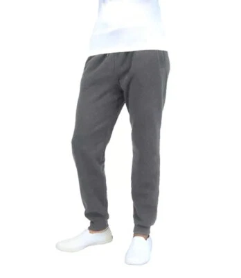 Galaxy By Harvic Fleece Jogger Pants Mens Small Slim Fit Charcoal Gray - Image 1 of 4