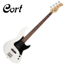 Cort GB54 JJ 4 String Electric Jazz Bass Alder Rosewood Passive Olympic White