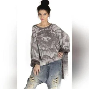 MAGNOLIA PEARL Hi Lo Freedom Of Conscience Francis Pullover T Tee Shirt ~ Ozzy - Picture 1 of 4