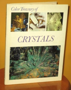 vtg 1973 Crescent Books COLOR TREASURY OF CRYSTALS Minerals Vincenzo De Michele - Picture 1 of 8