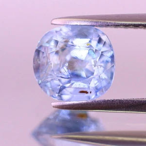 1.38cts 7mm Cushion Shaped Seafoam Blue Copepr bearing Paraiba Tourmaline - Picture 1 of 5