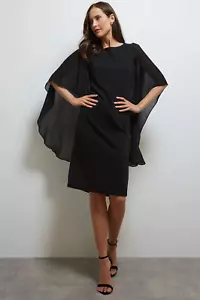 Liz Jordan Midi Dress Size 18 Black Stretch Evening Cocktail Party Formal RP$200 - Picture 1 of 6