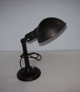 Vintage DIM-A-LITE Lamp Socket on Desk Table Lamp, Machinist Industrial Lamp - Picture 1 of 20