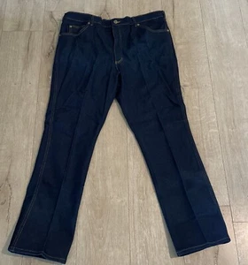Vintage Lee Riders Denim Jeans Men's 42x32 Bootcut Jean Regular Fit Dark - Picture 1 of 6
