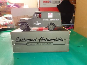 Liberty Speccast 1953 U.S. Army Willy's 1/2 Ton 4 x 4 Ambulance Die Cast Bank - Picture 1 of 5