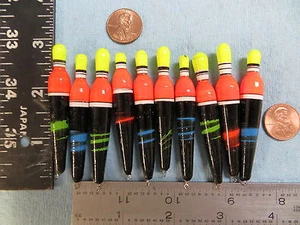 10 NEW WOOD SLIP FLOATS / BOBBERS PANFISH ICE FISHING NO FREEZE UP ON LINE B132 - Picture 1 of 3