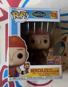 WONDERCON 2023 FUNKO POP HERCULES WITH ACTION FIGURE WITH OFFICIAL CON STICKER - Picture 1 of 7