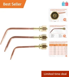 3-Pack General Purpose Copper Torch Tips for Victor 300 - Size #000, #00, #0 - Picture 1 of 8
