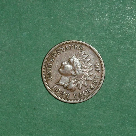 1883  INDIAN HEAD CENT   (VERY NICE)   #439 Cover