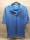 Adidas Polo Shirt Golf Mens ClimaCool  Large Blue  Short Sleeve
