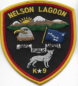ALASKA Nelson Lagoon K-9 parche de policía insignia policía guía de perros de servicio de estados unidos - Imagen 1 de 2
