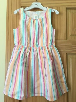 NWT Gymboree Stripe Dress special Occassion Wedding Easter Outlet  - Image 1 of 2
