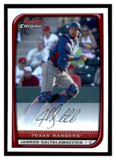 2008 Bowman Chrome Refractors #179 JARROD SALTALAMACCHIA Texas Rangers ~F9F