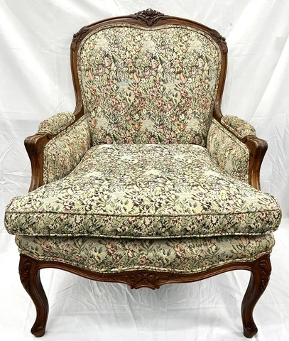 Fine Louis XV Beechwood Bergere, early 18th cent Cover