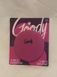 Goody Two Sided 1X & 3X Magnification Mirror Lightweight  Round RARE PINK COLOR - Picture 1 of 3