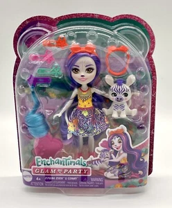 Enchantimals Zemirah Cebra & Baby Granulado Glam Fiesta Muñeca Conjunto Nuevo en Caja Raro - Imagen 1 de 3