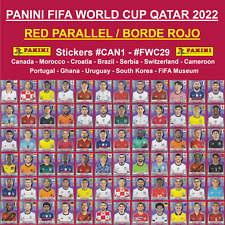 Panini World Cup QATAR 2022 - RED PARALLEL - Stickers #CAN1 - #FWC29