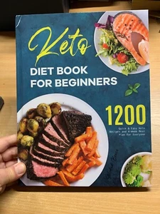 2022 "KETO DIET BOOK FOR BEGINNERS" 1200 RECIPES LARGE HARDBACK BOOK (P4) - Imagen 1 de 12